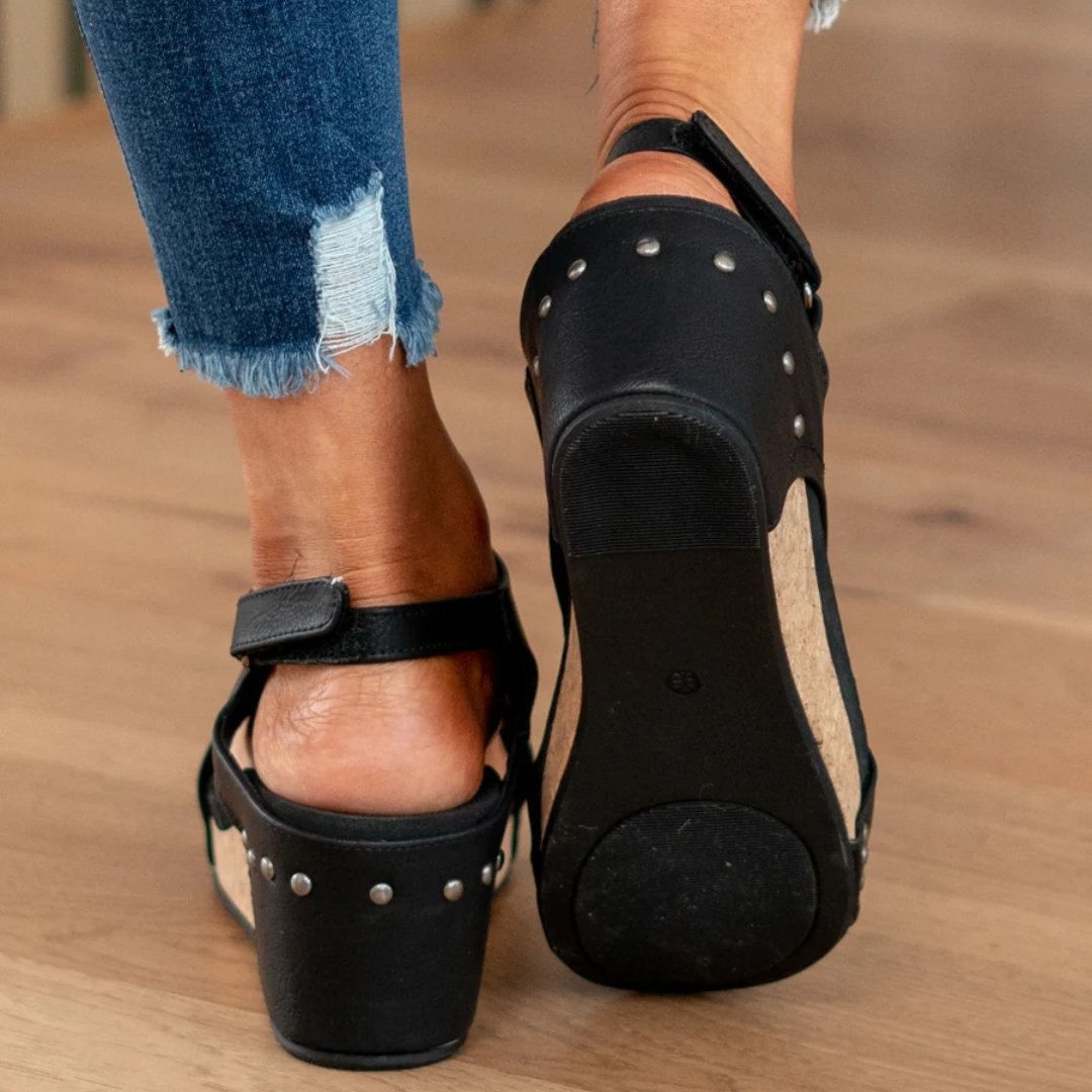 Cora | Open Toe Stylish Platform Wedge Sandals