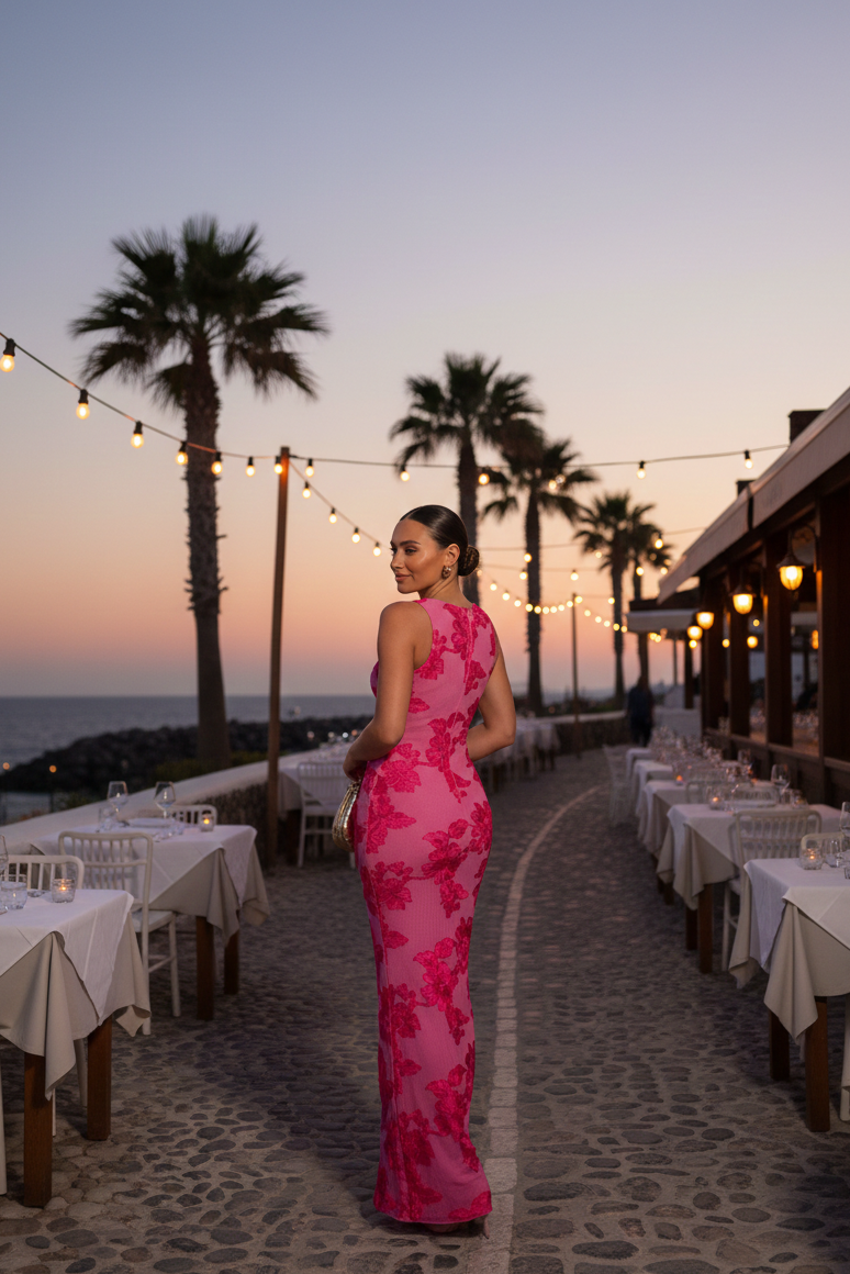 Valentina | Floral Embroidered Sleeveless Summer Maxi Dress