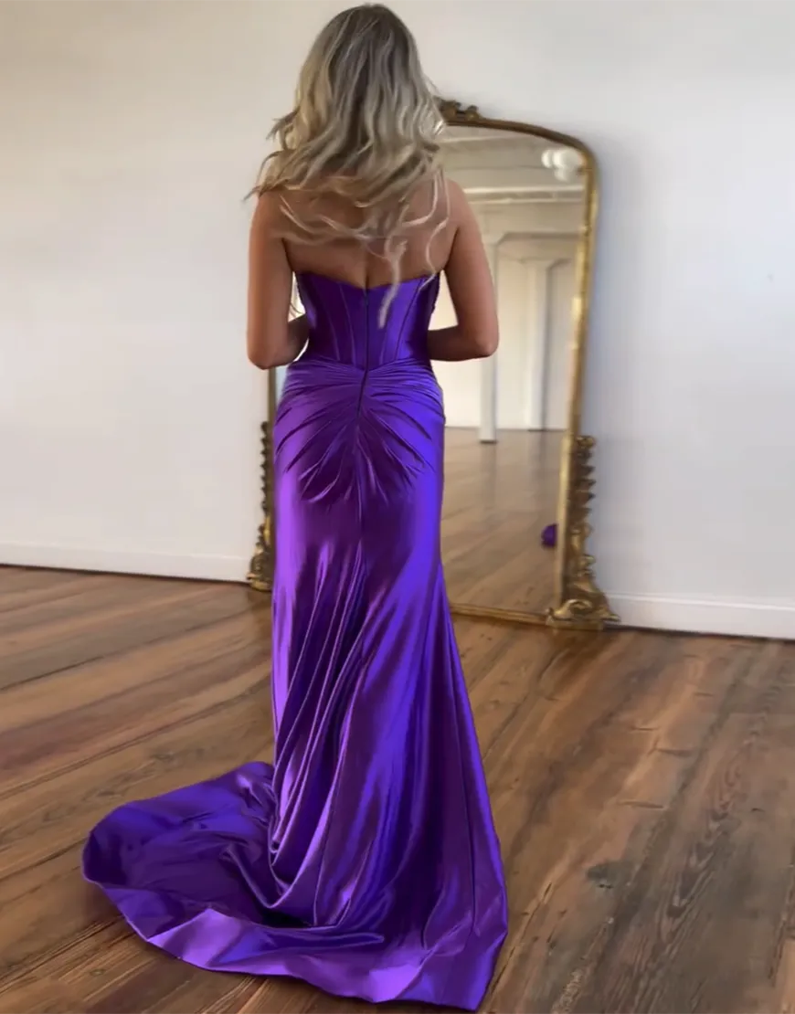 Ivy | Satin Corset Sweetheart Mermaid Bridesmaid Dress