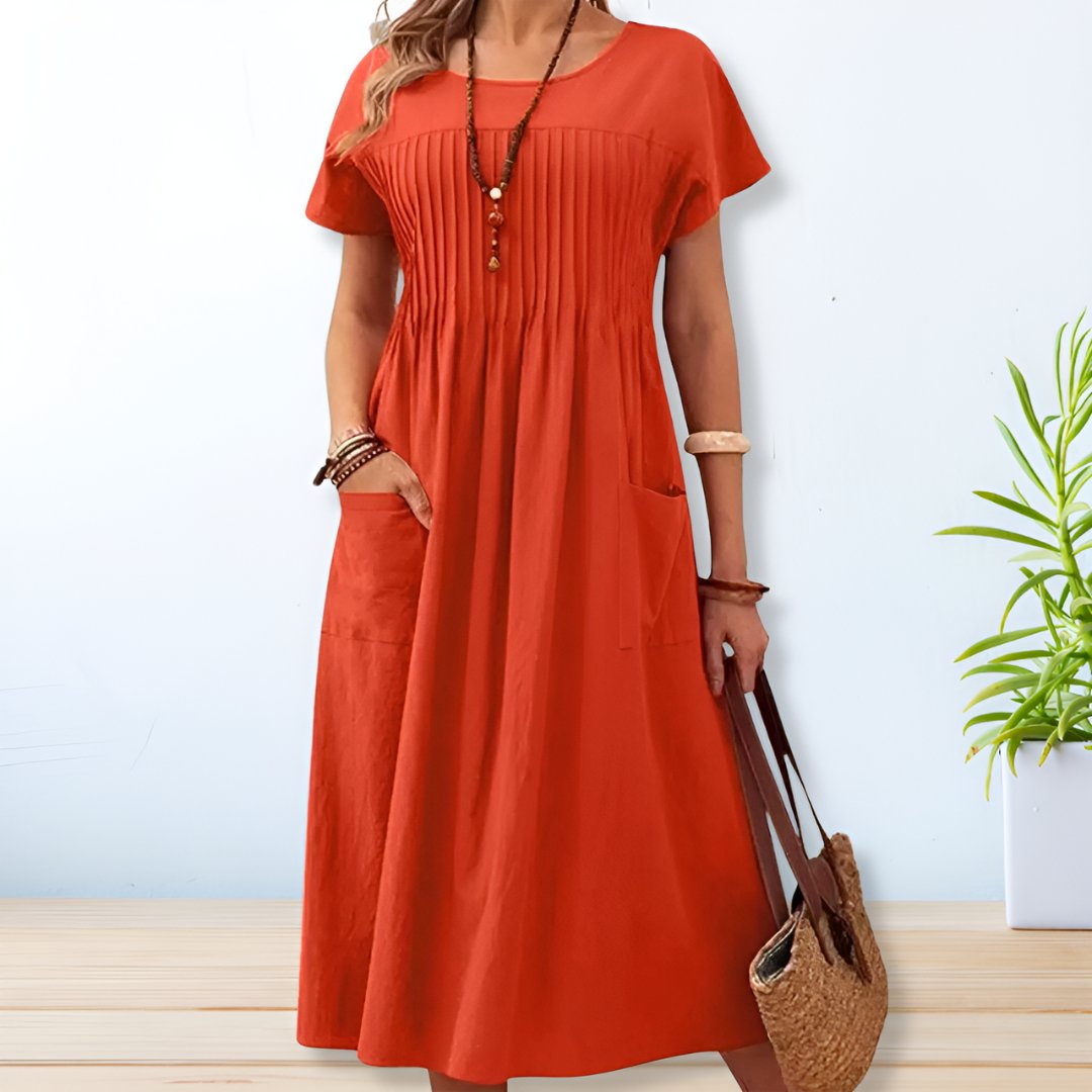 Penny | A Line Casual Summer Midi Dress