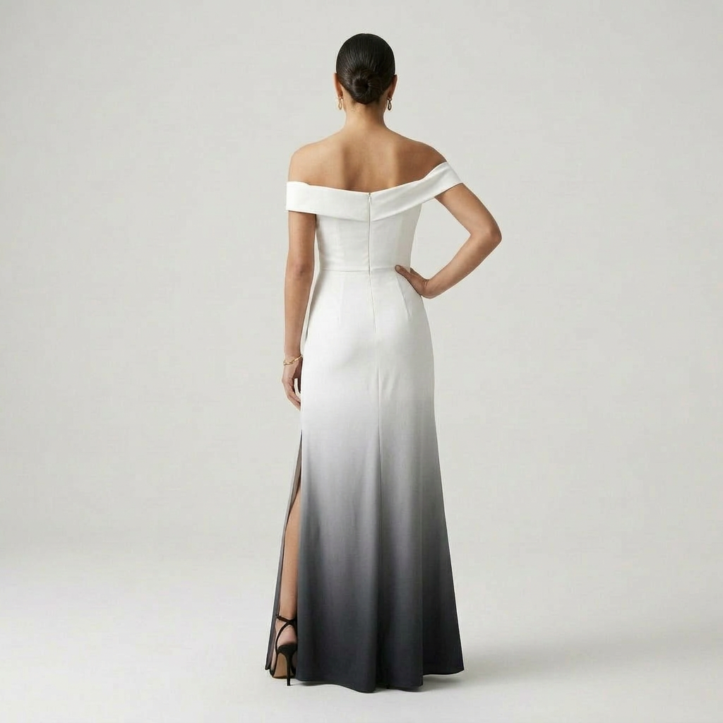 Grace | Ombre Off-Shoulder Wedding Guest Dress