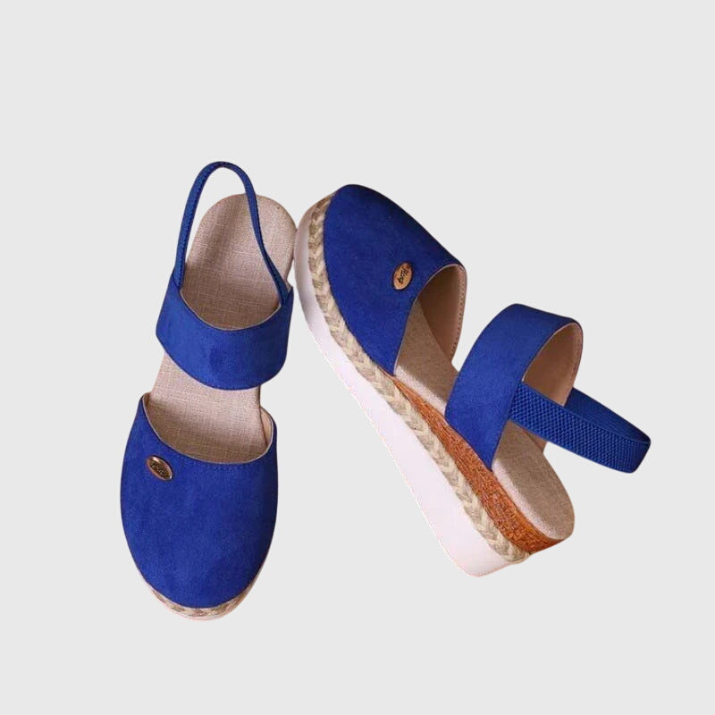 Remy | Closed Toe Wedge Comfort Platform Sandals