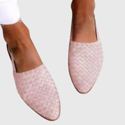 Blair | Woven Pointed Toe Flat Comfort Sandals