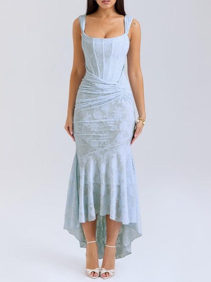 Bianca |  Off Shoulder Lace Corset Wedding Guest Dress