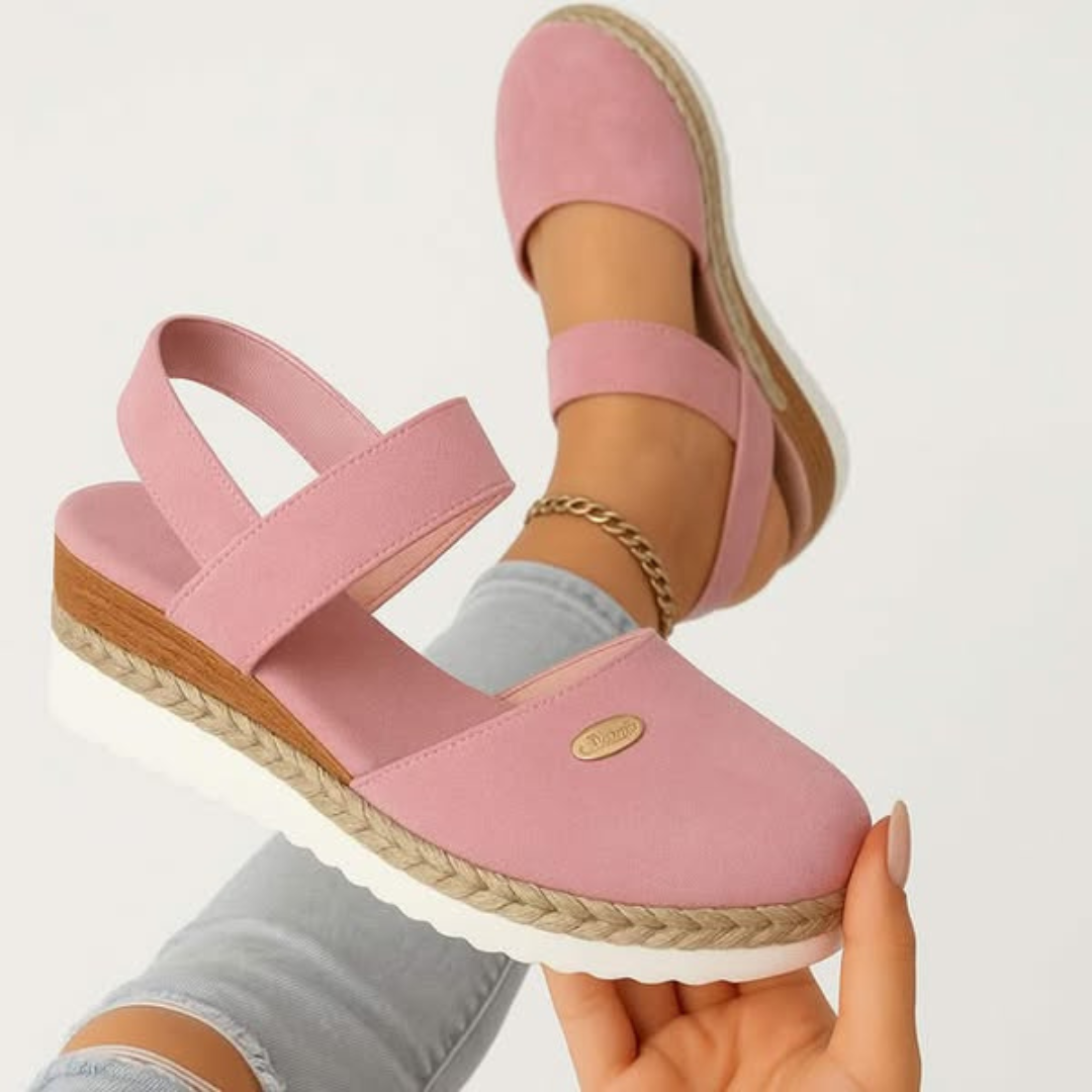 Remy | Closed Toe Wedge Comfort Platform Sandals