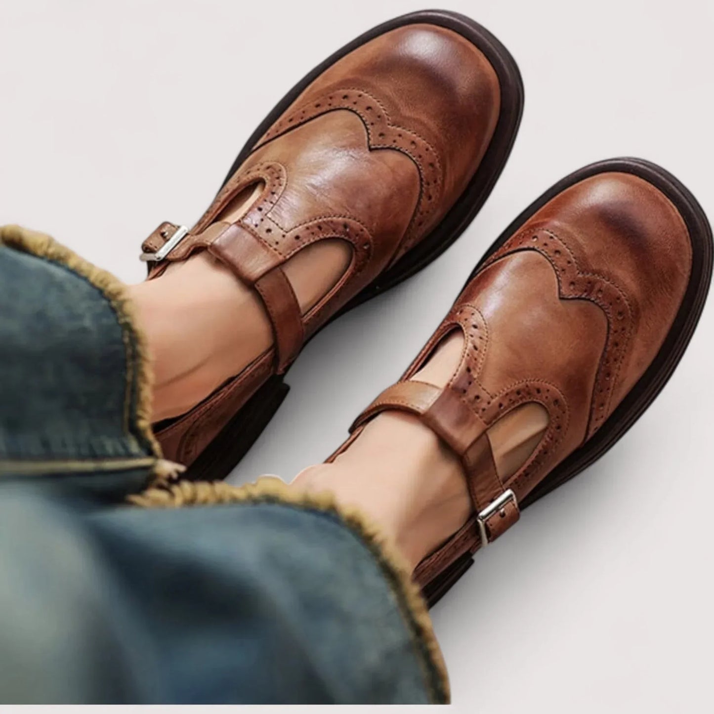 Claudia | Comfortable T-Bar Mary Jane Shoes