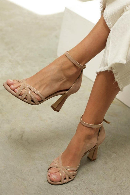 Naomi | Ankle Strap Block Heeled Sandals