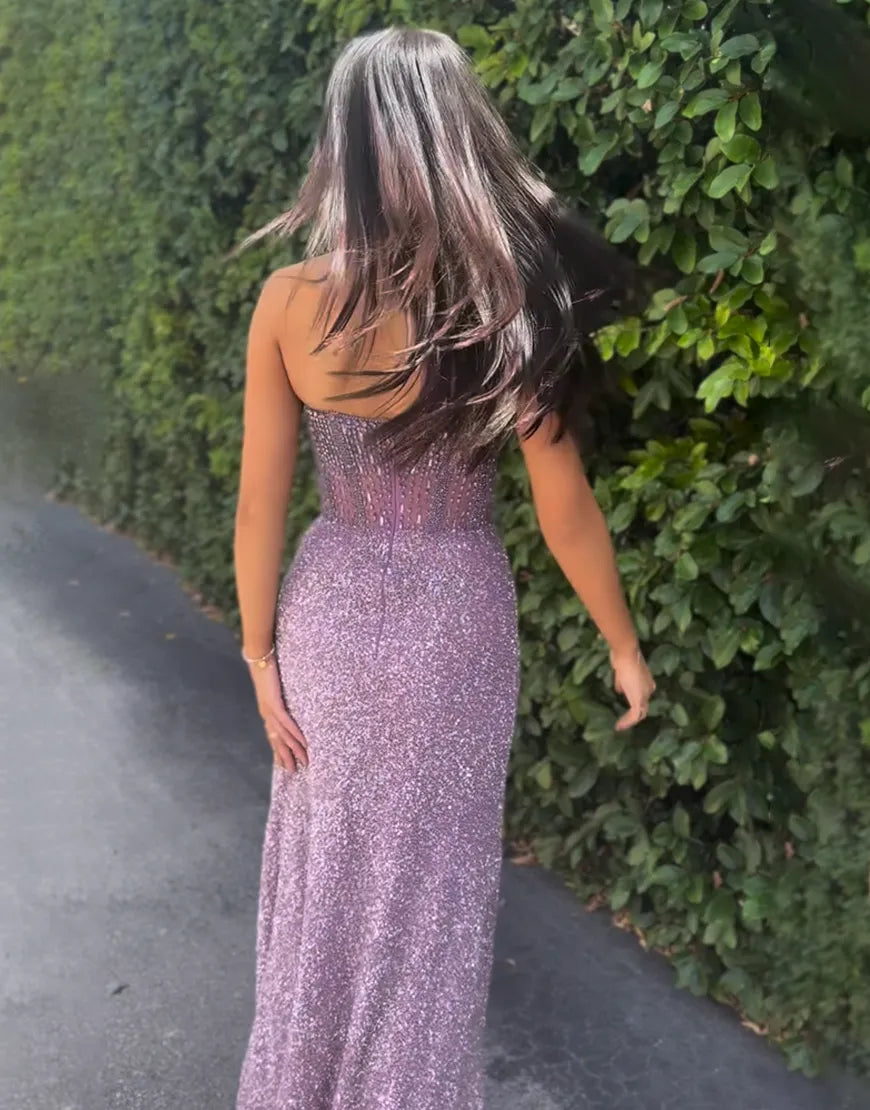 Jade | Sequin Sweetheart Corset Mermaid Prom Dress