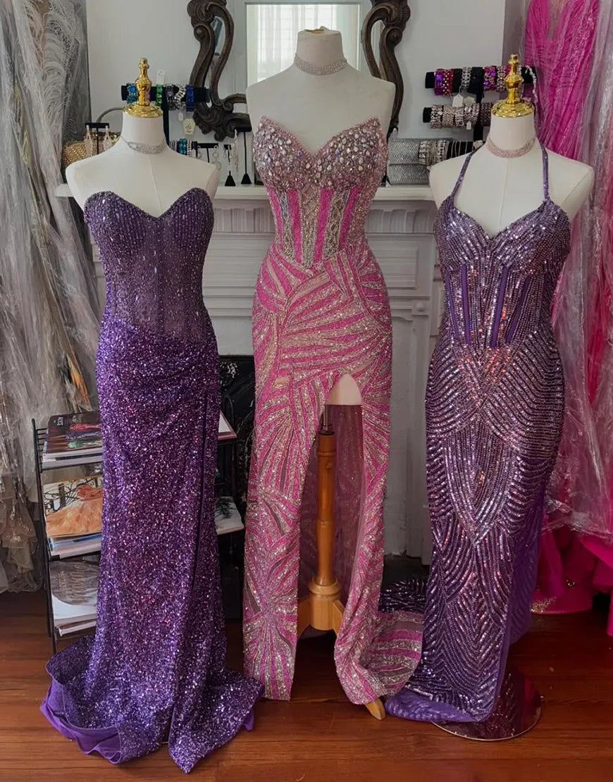 Jade | Sequin Sweetheart Corset Mermaid Prom Dress