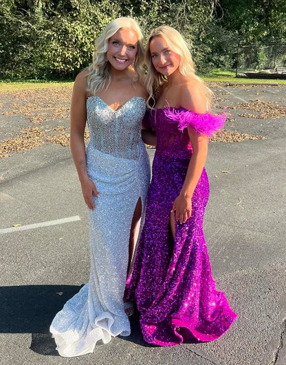 Jade | Sequin Sweetheart Corset Mermaid Prom Dress