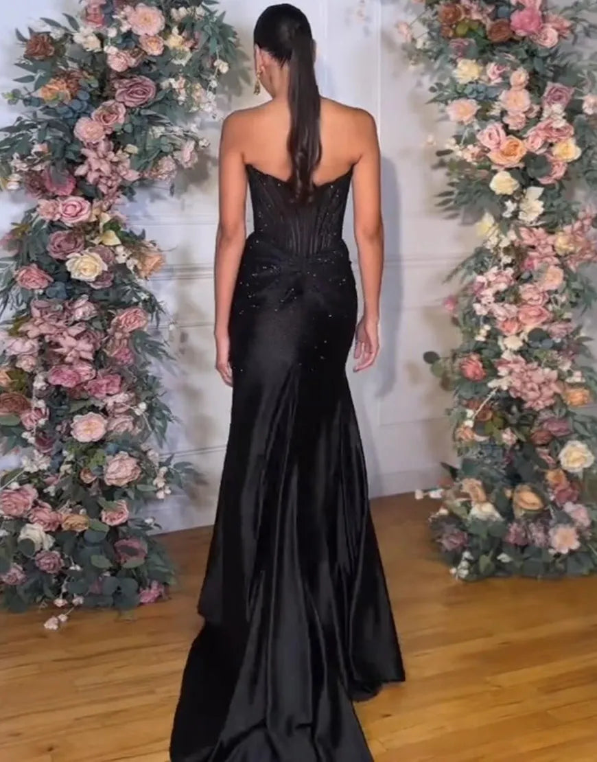 Scarlett | Rhinestone Corset Mermaid Formal Prom Dress