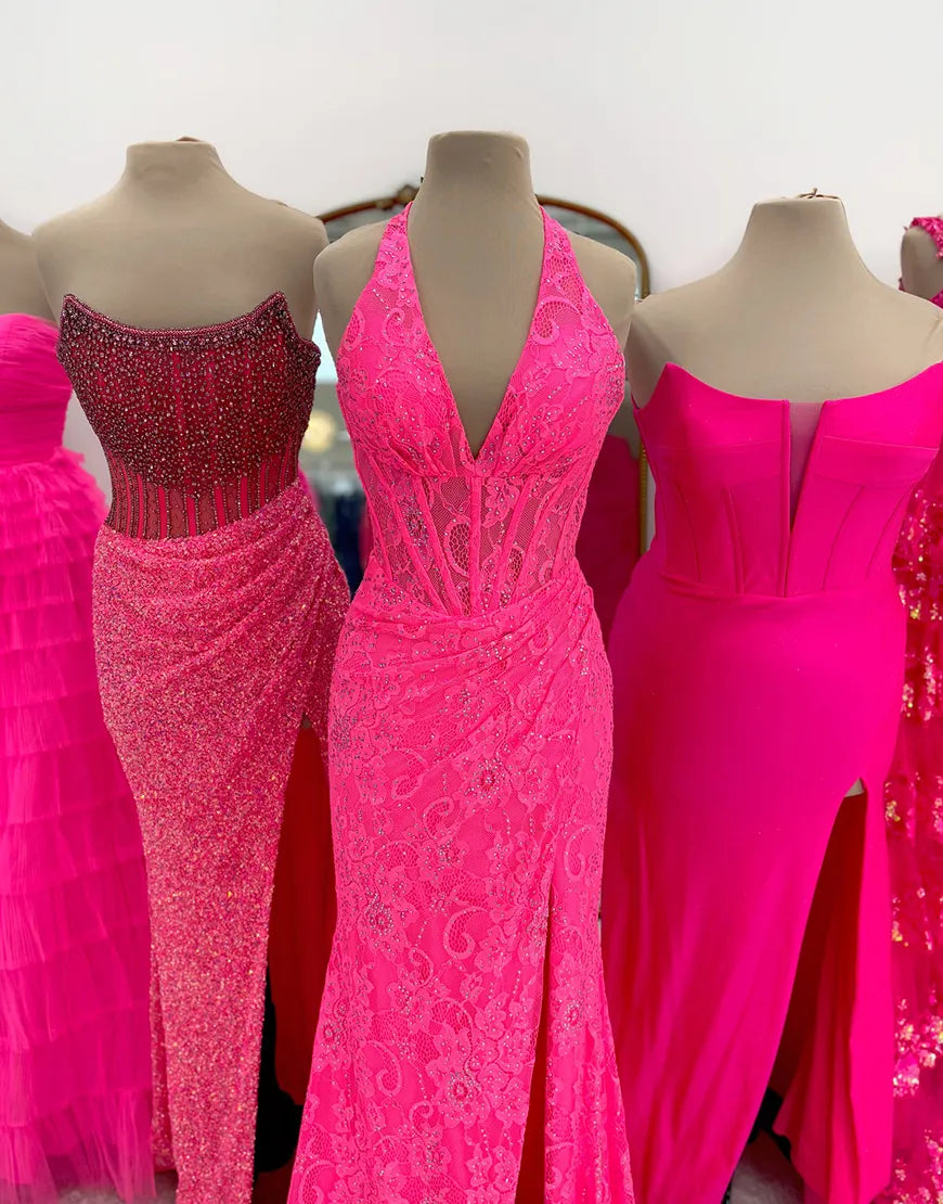 Bella | Sequin Halter Mermaid Bridesmaid Dress