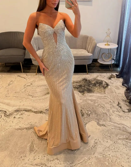 Jubile | Crystal Beaded Sweetheart Mermaid Bridesmaid Dres