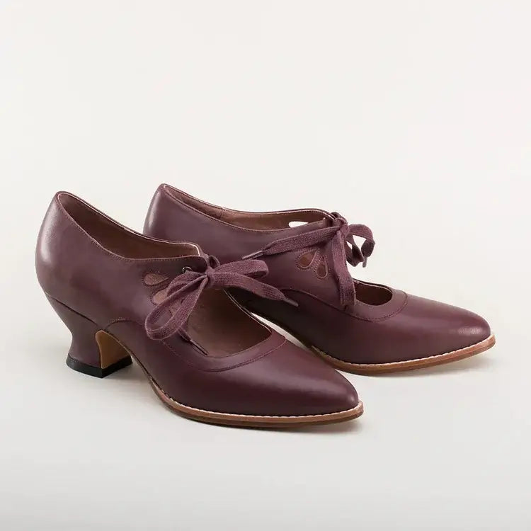 Ada | Lace Up Vintage Mary Jane Heels