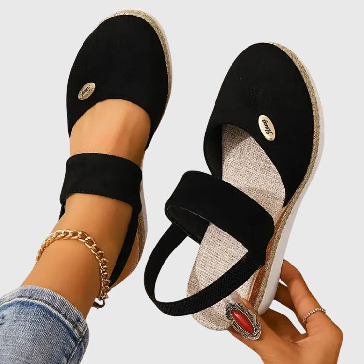 Remy | Closed Toe Wedge Comfort Platform Sandals