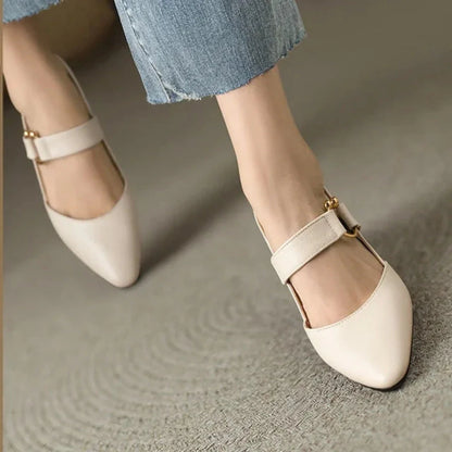 Quinn | Pointed Toe Slingback Block Heels