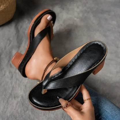 Hailey | Comfortable Platform Block Heeled Sandals