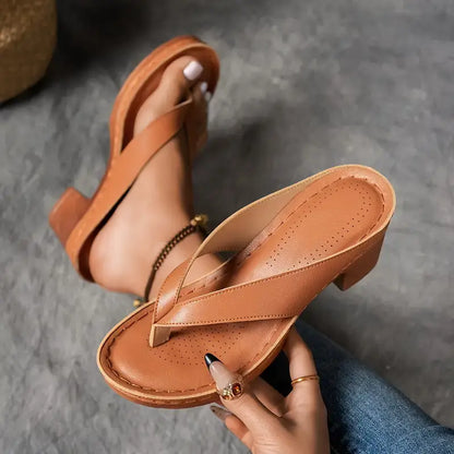 Hailey | Comfortable Platform Block Heeled Sandals