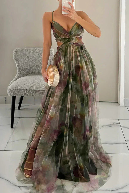 Sienna | Elegant Floral Boho Wedding Guest Maxi Dress