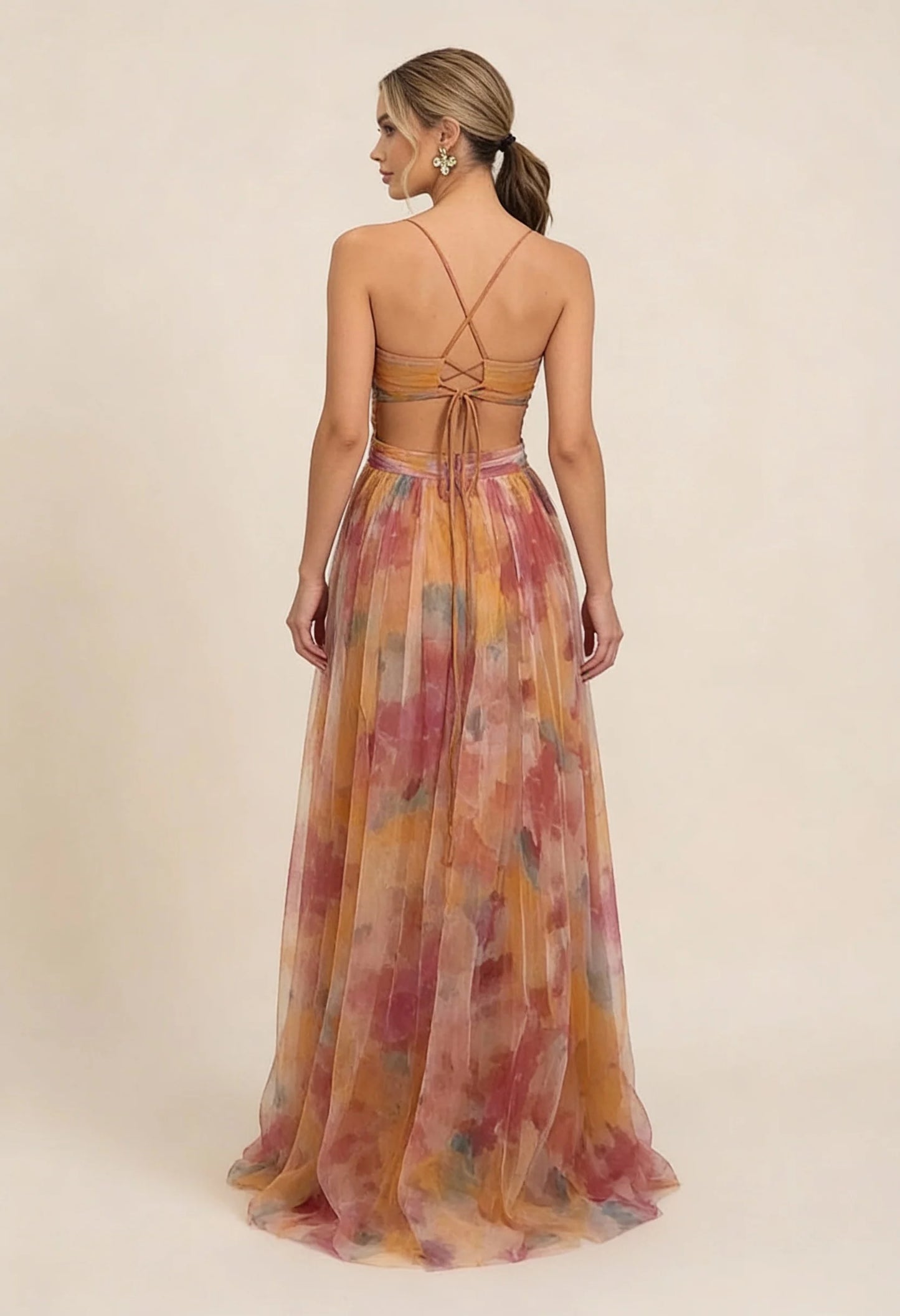 Sienna | Elegant Floral Boho Wedding Guest Maxi Dress
