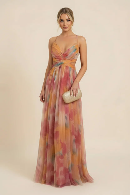 Sienna | Elegant Floral Boho Wedding Guest Maxi Dress