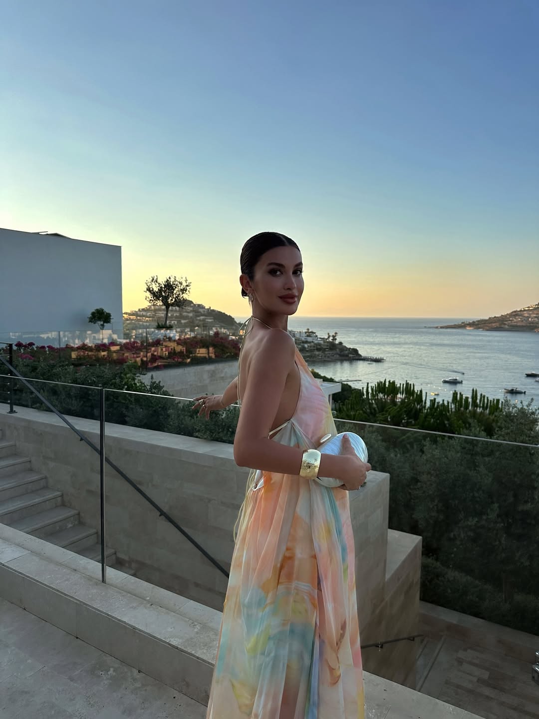 Mia | Halter Backless Chiffon Maxi Wedding Guest Dress