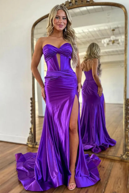 Ivy | Satin Corset Sweetheart Mermaid Bridesmaid Dress