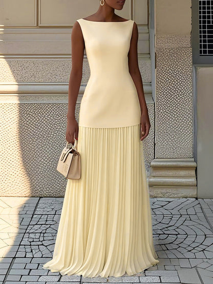 Cleo | Bateau Neck Summer Wedding Guest Maxi Dress