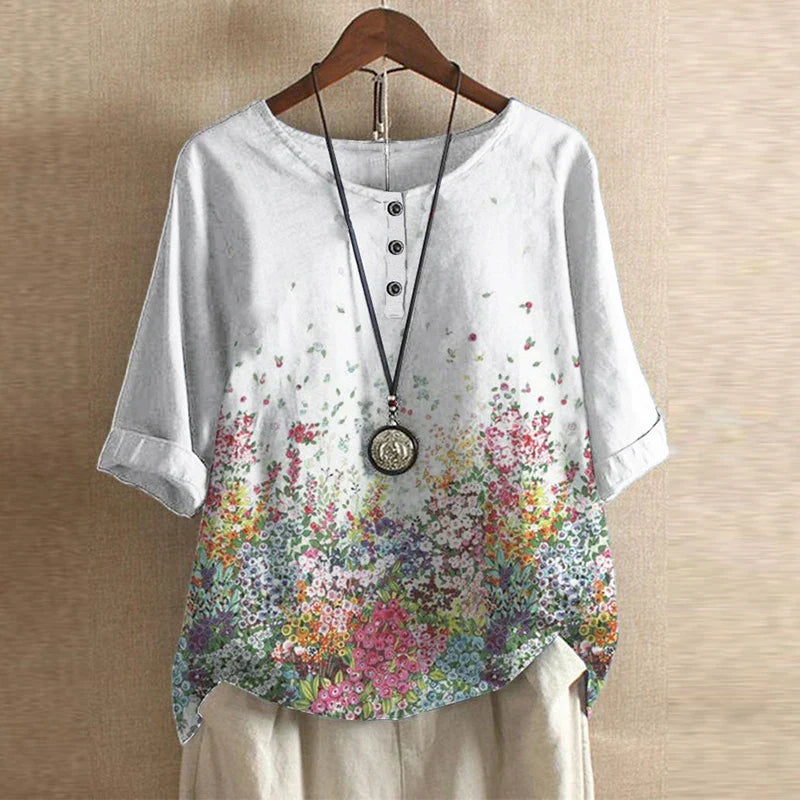 Vintage Inspired Peasant Summer Blouse