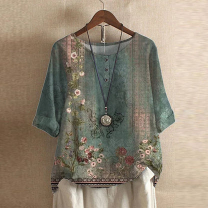 Vintage Inspired Peasant Summer Blouse