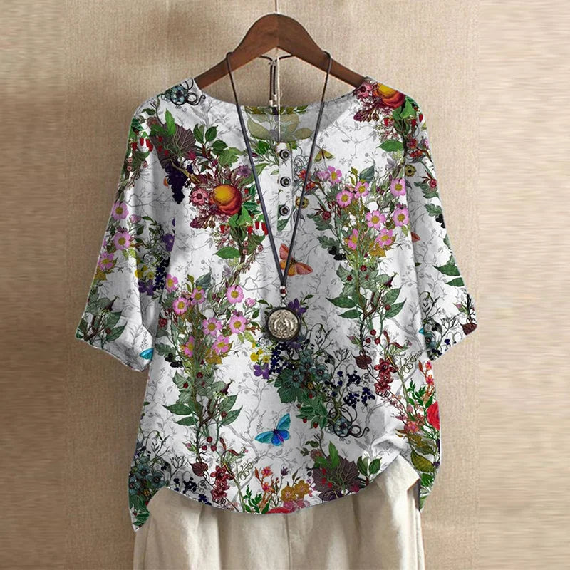 Vintage Inspired Peasant Summer Blouse