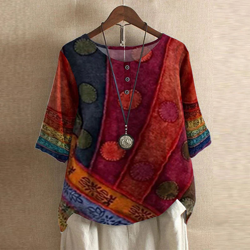 Vintage Inspired Peasant Summer Blouse