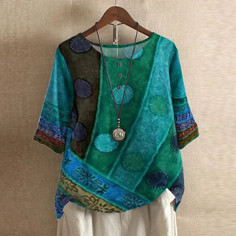 Vintage Inspired Peasant Summer Blouse
