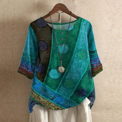Vintage Inspired Peasant Summer Blouse