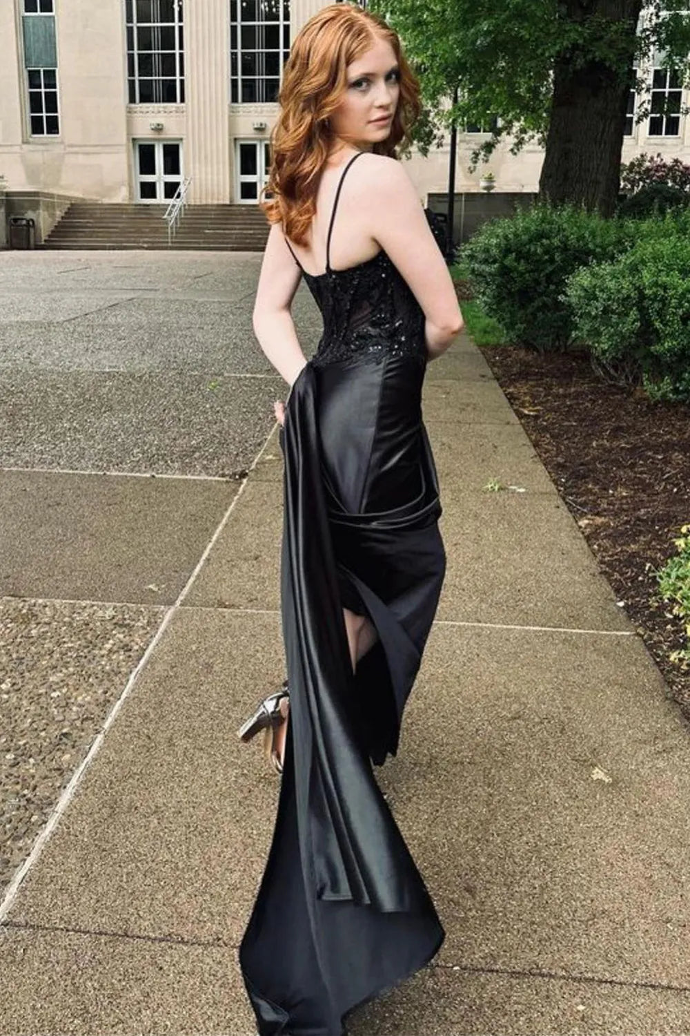 June | Sequin Lace Corset Spaghetti Strap Bridesmaid Dress