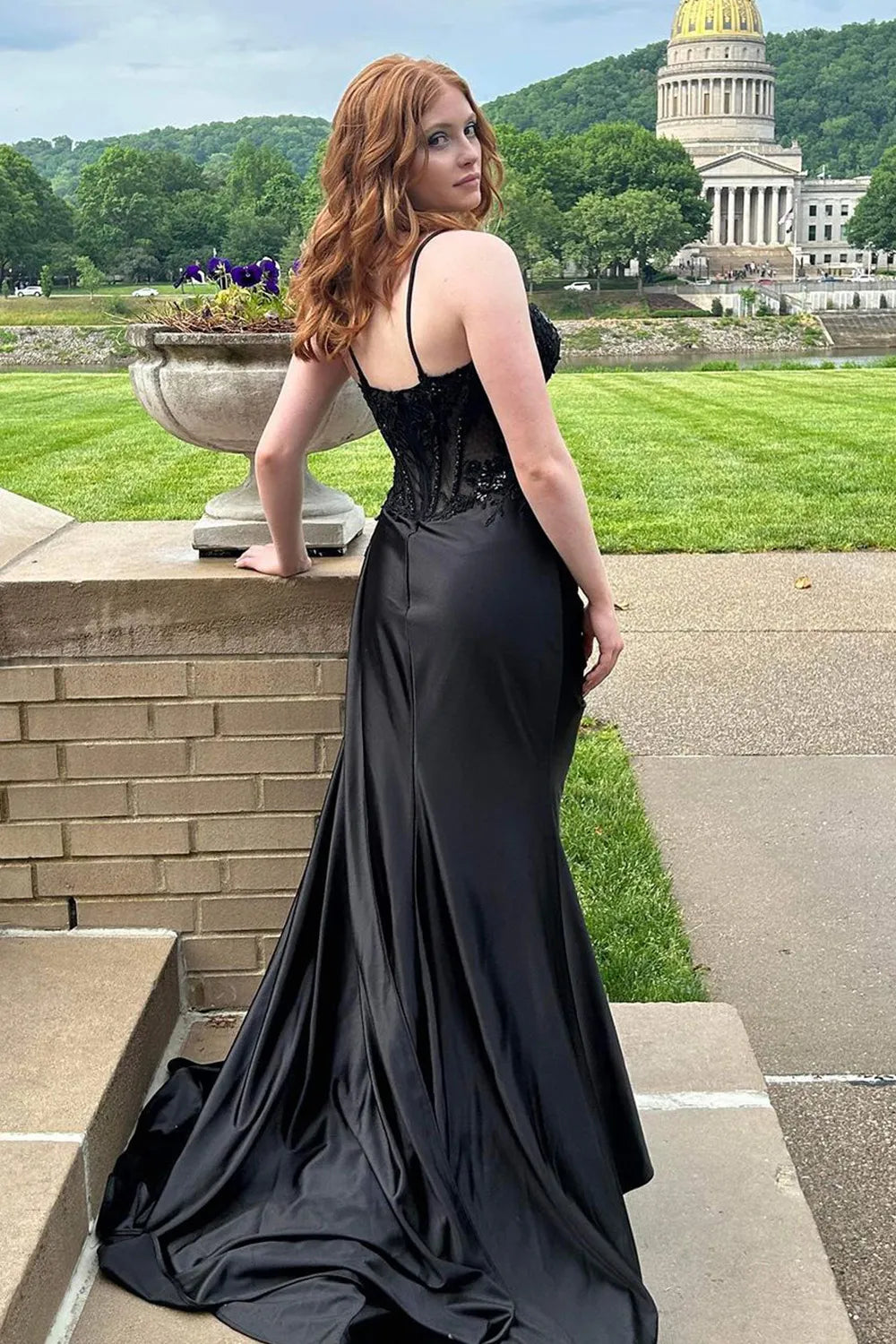 June | Sequin Lace Corset Spaghetti Strap Bridesmaid Dress