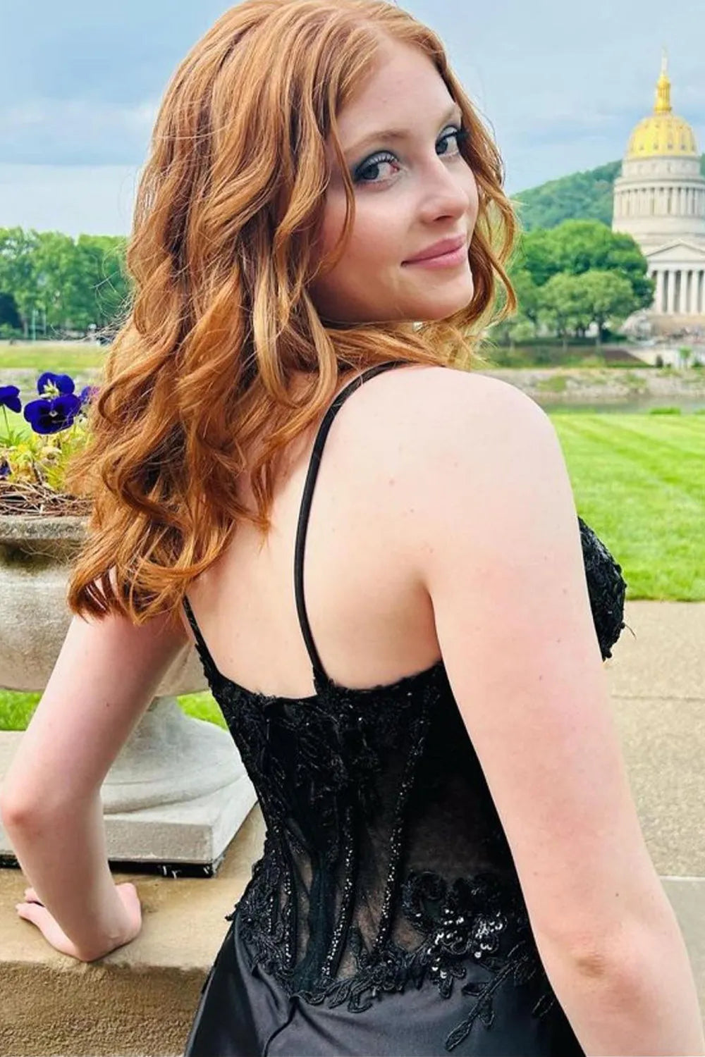 June | Sequin Lace Corset Spaghetti Strap Bridesmaid Dress