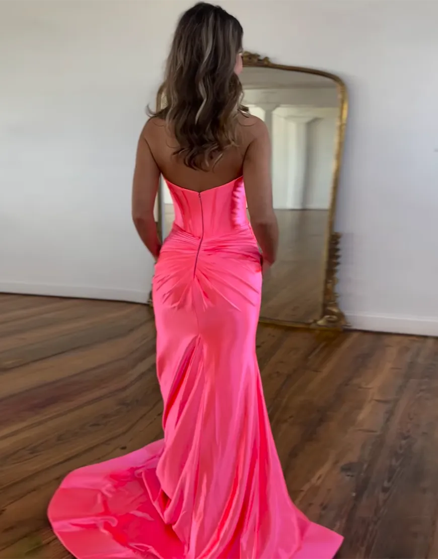 Ivy | Satin Corset Sweetheart Mermaid Bridesmaid Dress