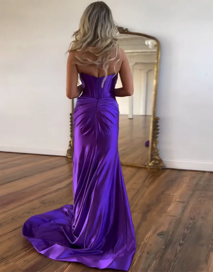 Ivy | Satin Corset Sweetheart Mermaid Bridesmaid Dress