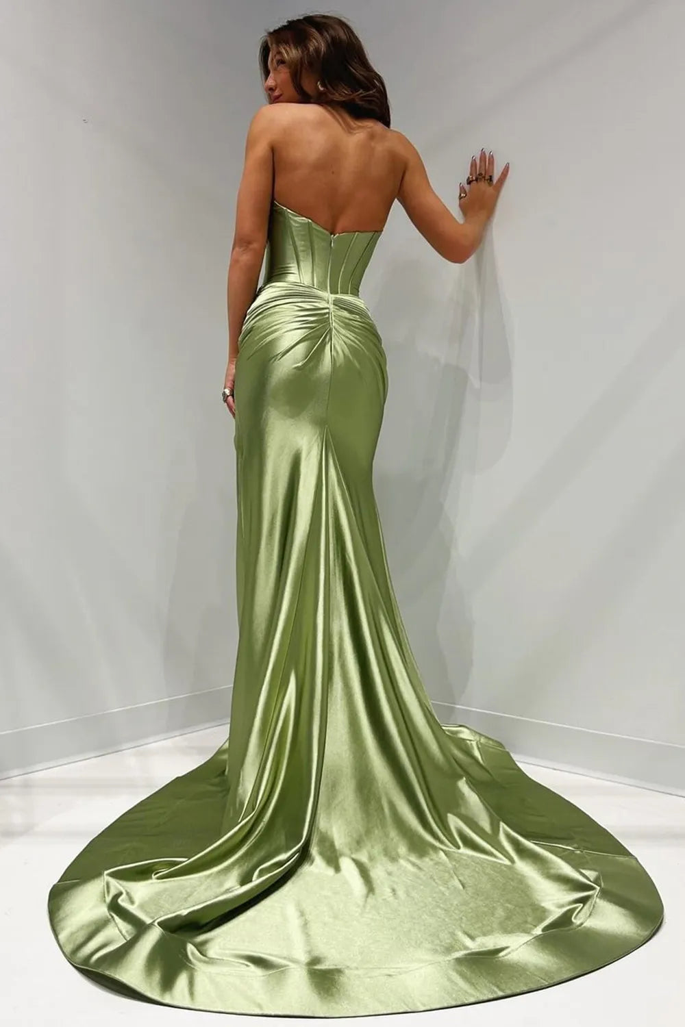 Ivy | Satin Corset Sweetheart Mermaid Bridesmaid Dress