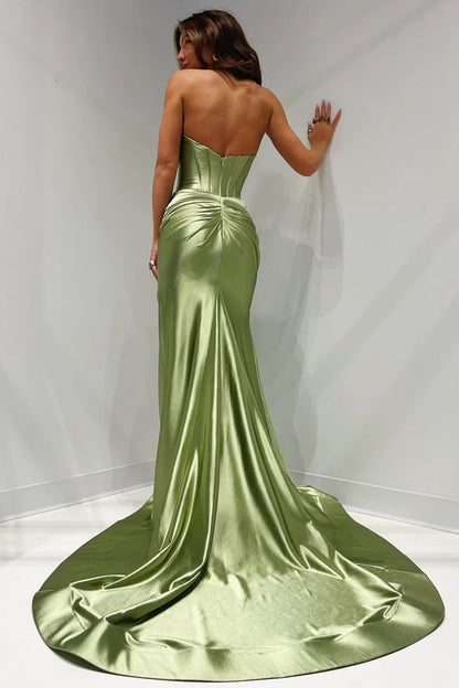 Ivy | Satin Corset Sweetheart Mermaid Bridesmaid Dress