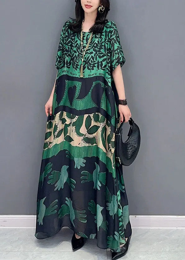 Kendall | Graphic Print Boho Oversized Maxi Dress