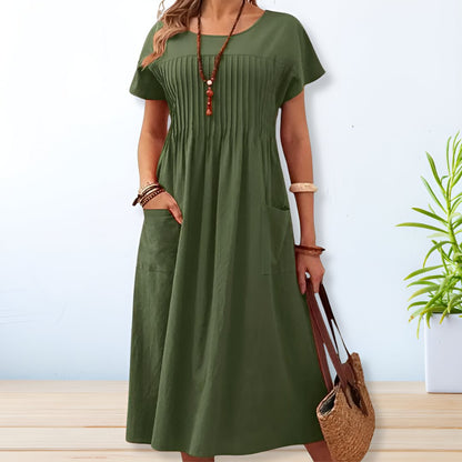 Penny | A Line Casual Summer Midi Dress