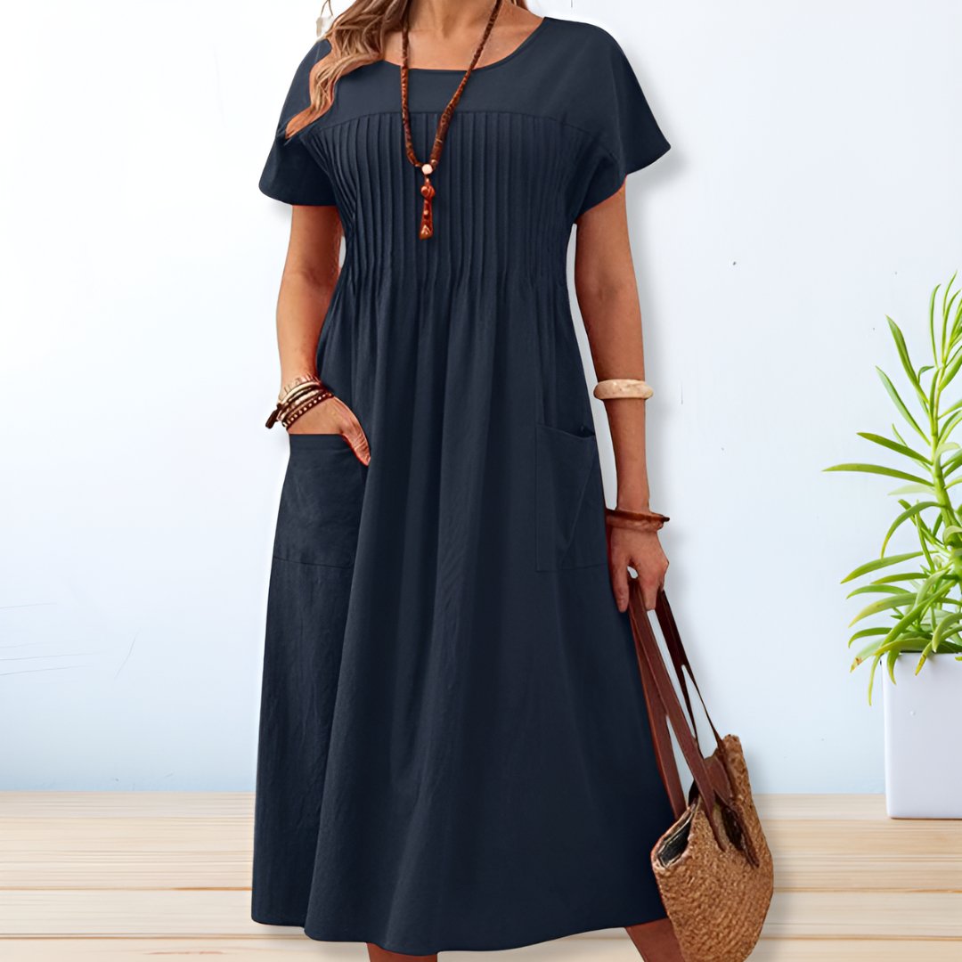 Penny | A Line Casual Summer Midi Dress