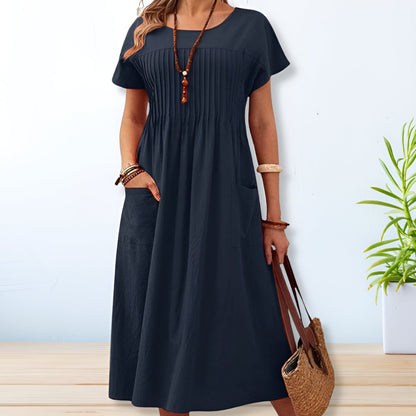 Penny | A Line Casual Summer Midi Dress