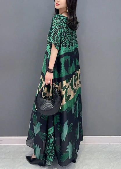 Kendall | Graphic Print Boho Oversized Maxi Dress