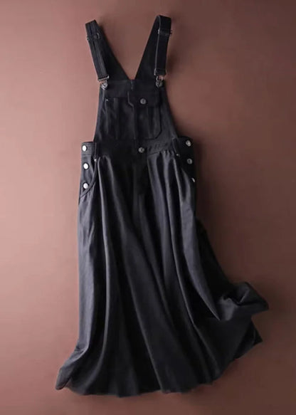 Eden | Tulle Skirt Denim Overall Midi Dress