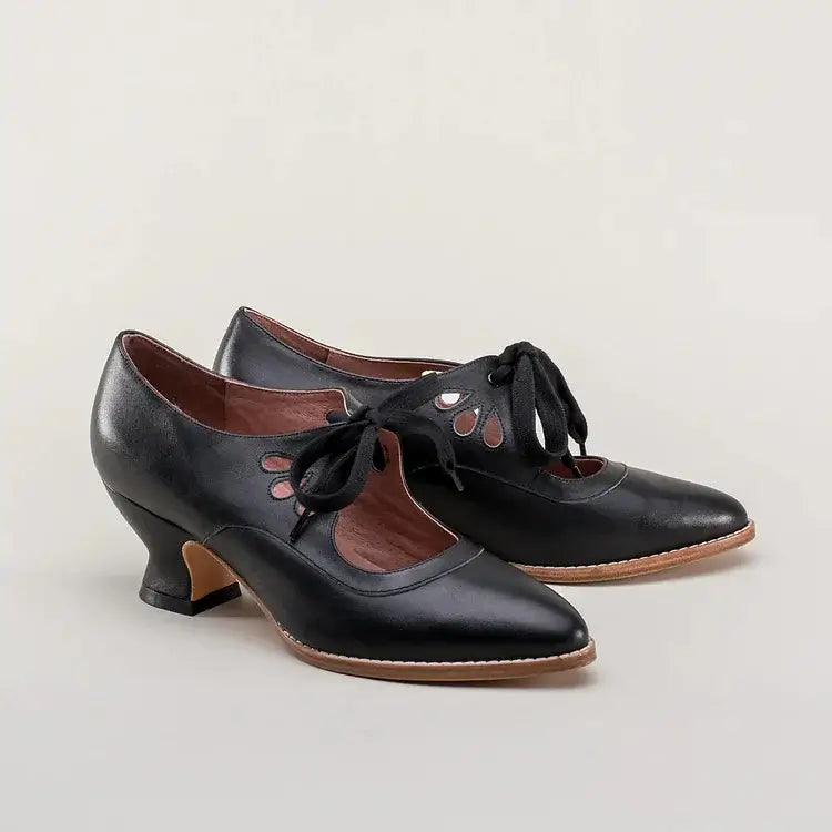 Ada | Lace Up Vintage Mary Jane Heels
