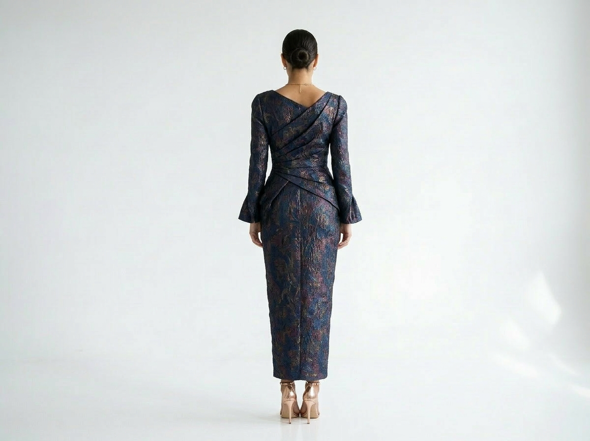 Emily | Elegant Pleated Midi Dress
