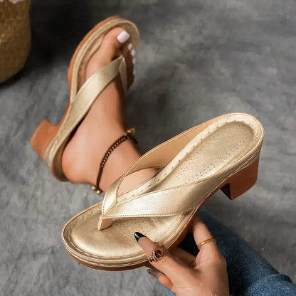 Hailey | Comfortable Platform Block Heeled Sandals